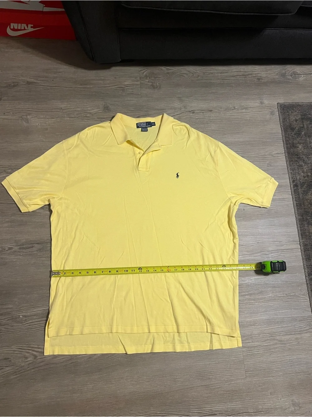 Vintage Polo Ralph Lauren Men’s Polo Yellow Embroidered Size 2XL